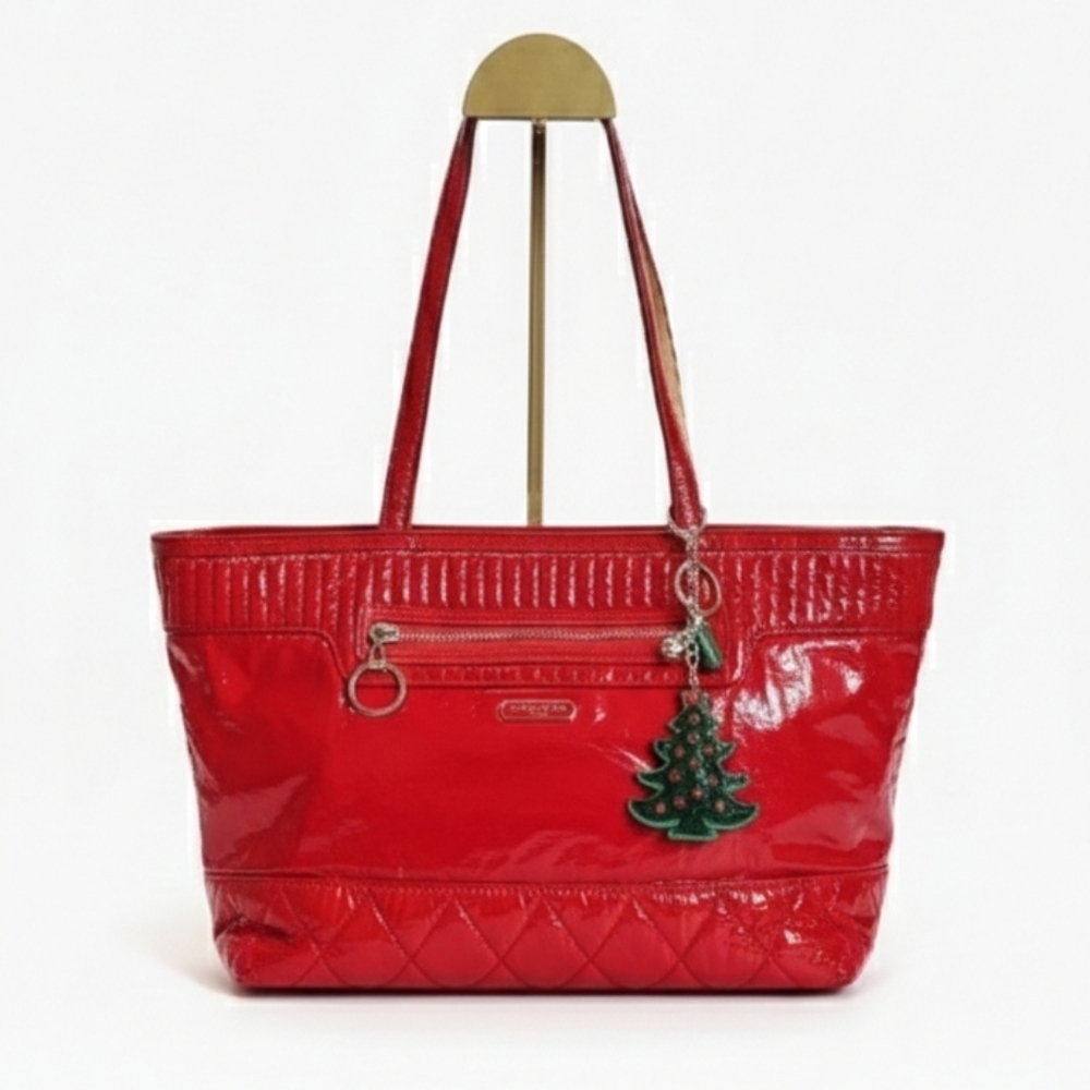 Coach 2011 Red Patent Leather Tote